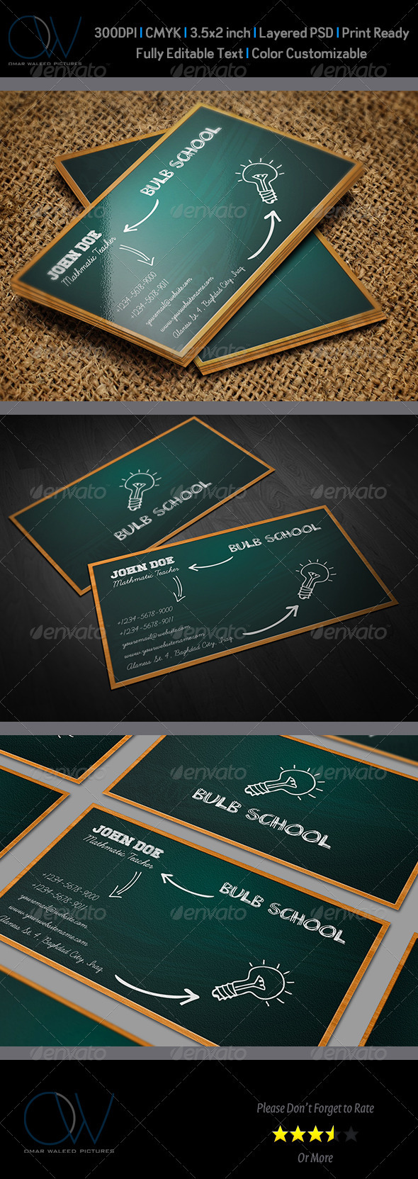 Business Cards For Teachers Templates Free